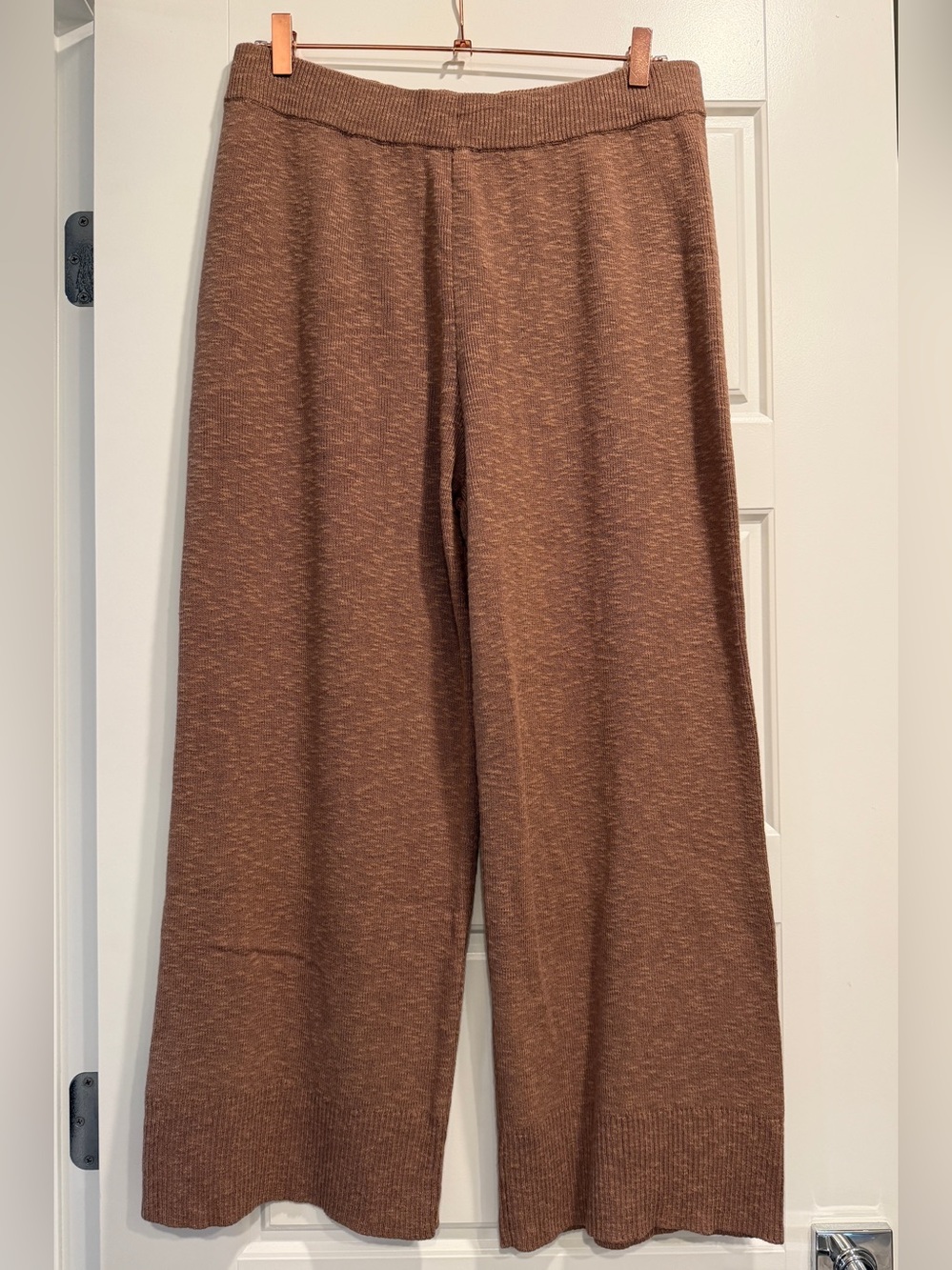 Free People Beach Jaclyn Sweater Pants Womens Large Heavy Weight Wide Leg Lounge